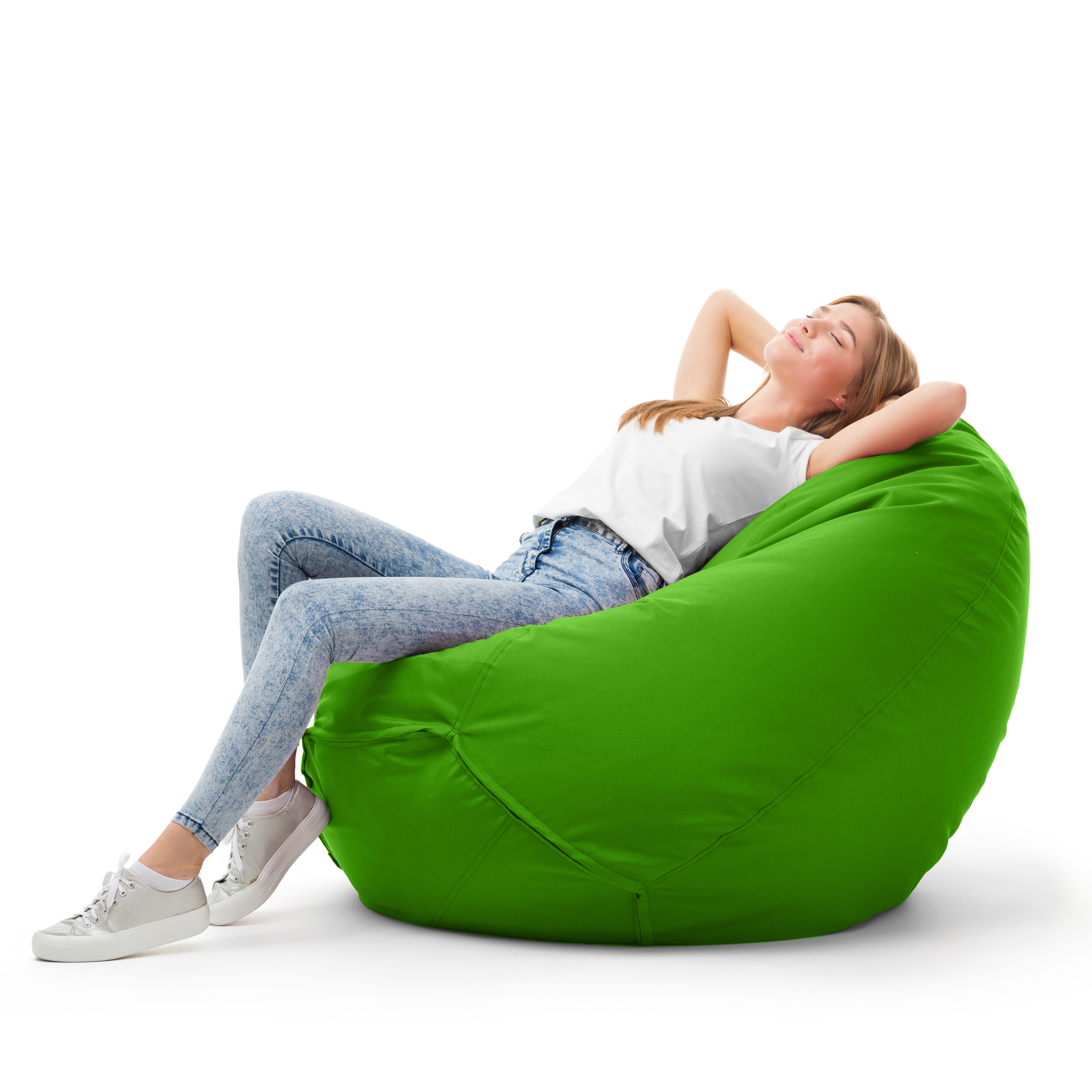 Bruni Classico Sitzsack L in Grün - Indoor- und Outdoor-Bean Bag, in Deutschland gefertigt